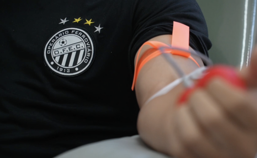 Atletas do Operário participam de mutirão de doação de sangue