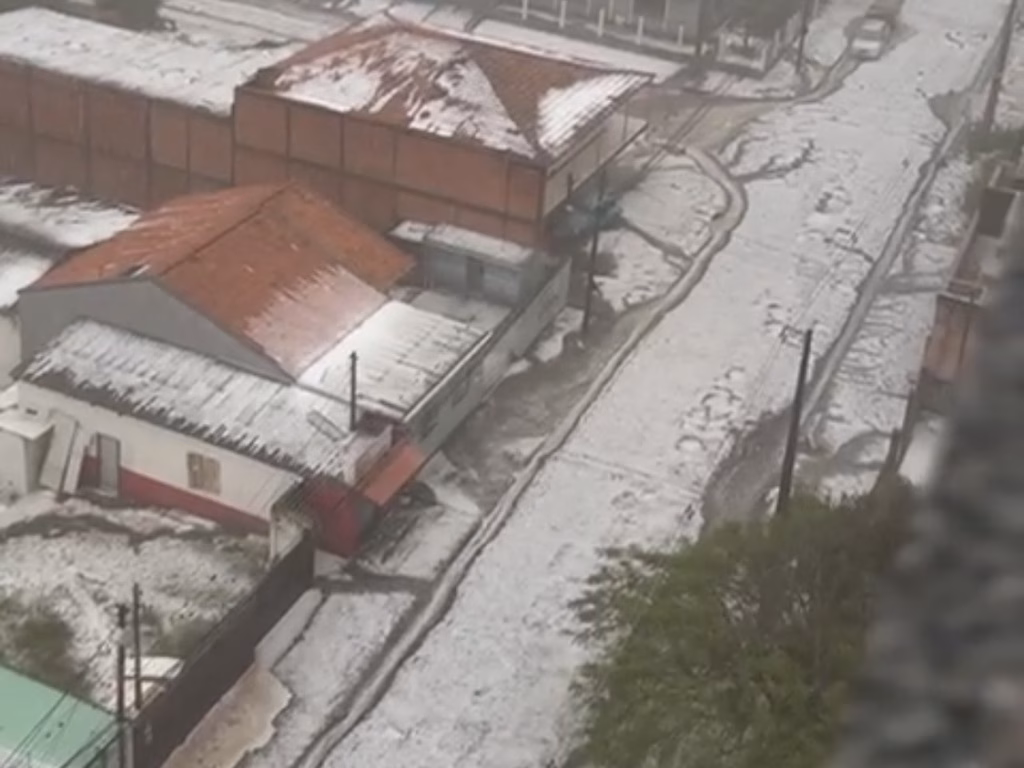 Granizo em Ponta Grossa