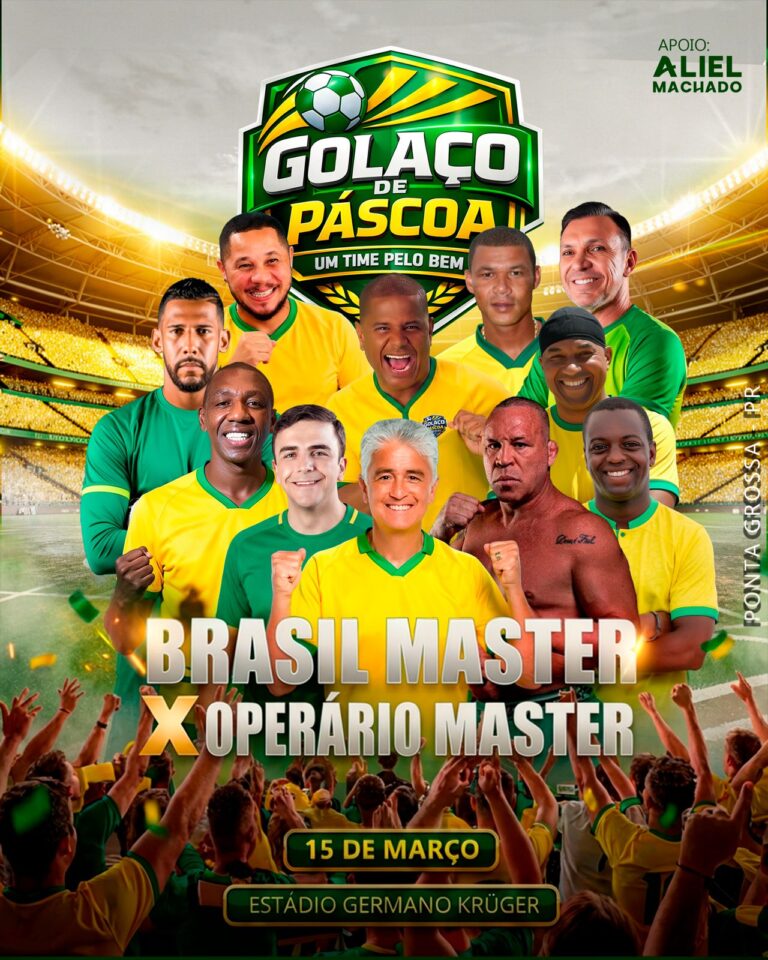 Golaço de Páscoa reúne ex-atletas como Bebeto e Marcelinho Carioca no Germano Krüger