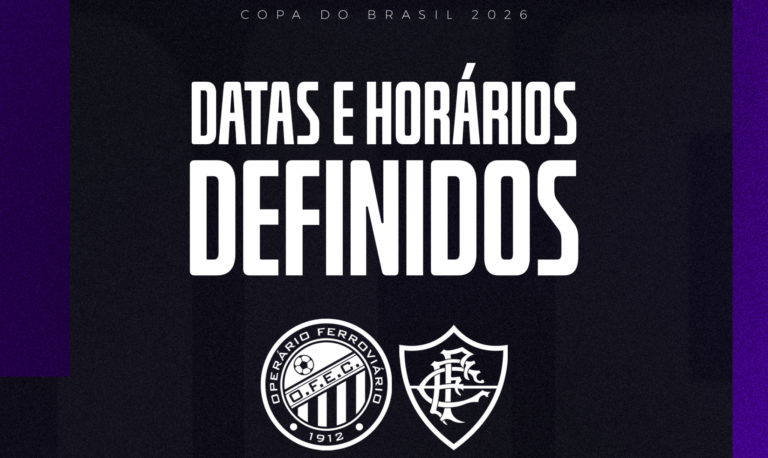 Saiba datas e horários dos confrontos entre Operário e Fluminense pela Copa do Brasil